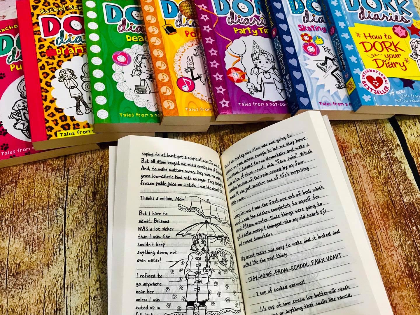 Tặng bộ dork diaries 12c giấy chống lóa