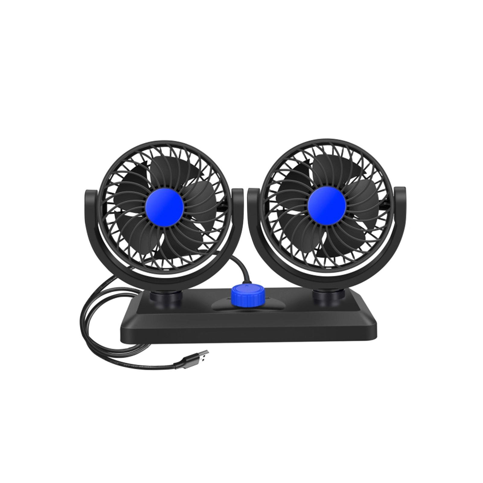 Car Fan  Auto Cooling Fan Keep Air in Vehicle Fresh and  Degree Rotatable Strong Wind  Circulation Fan for Boat