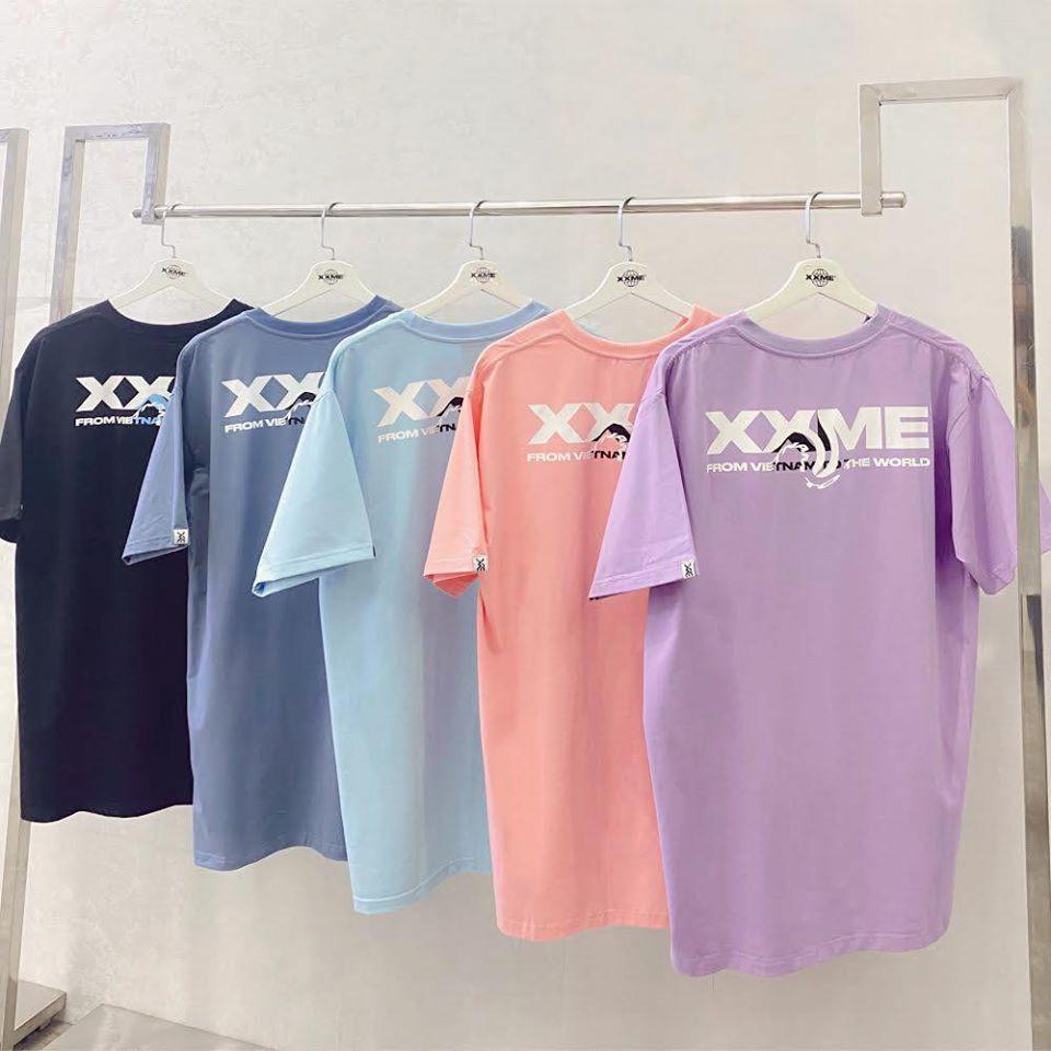Áo thun cao cấp cotton Twist Logo màu hồng XXME