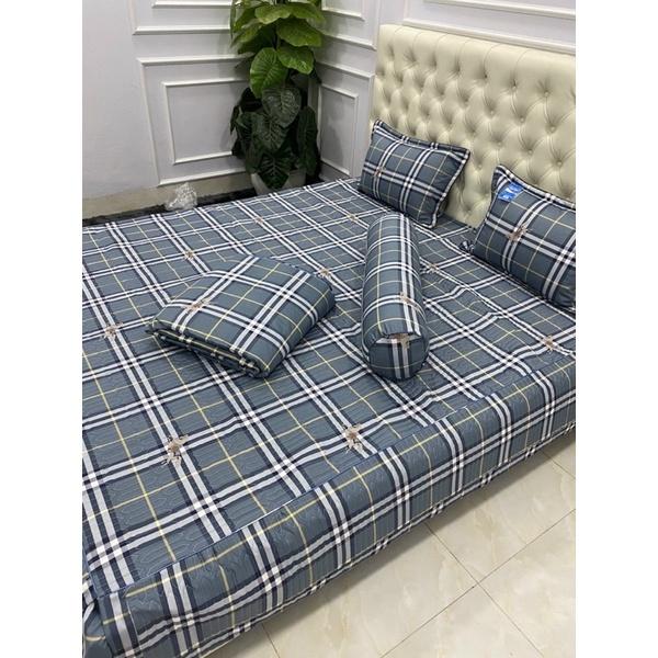 Bộ ga phủ trần bông cottong 5 món ảnh chụp thật
