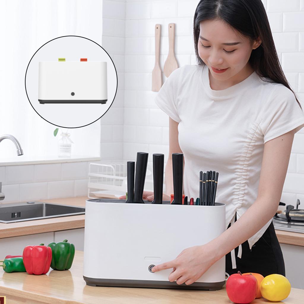 Kitchen UVC Sterilizing Disinfection Machine USB Charging Multi-function Kitchen  Holder Organizer Drying Rack