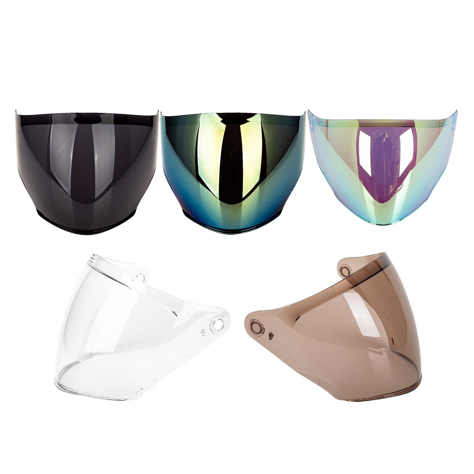 PC Open Face Motorcycle Helmets Flip Up Visor Wind Shield Lens for KYT NFJ A