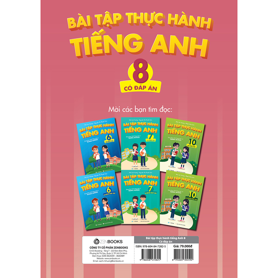 Bài Tập Thực Hành Tiếng Anh 8 (Có Đáp Án - Dùng kèm SGK Tiếng Anh 8 Global Success)