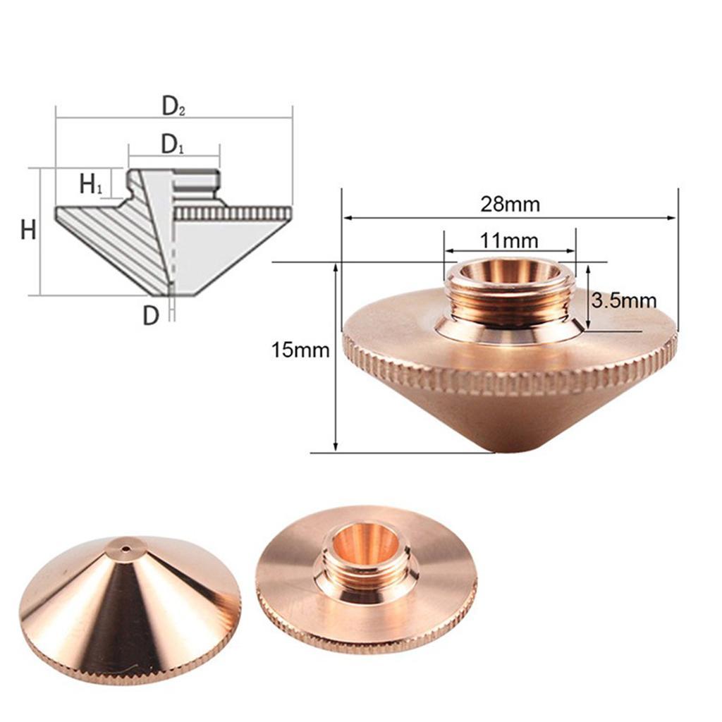 Single Layer Dia.28mm Nozzle 1.0-5.0 M11 For Fiber Cutting Head