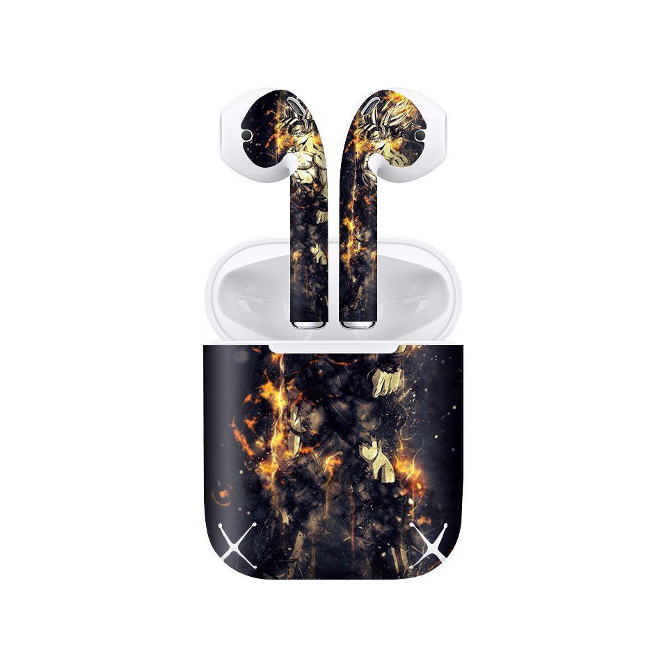 Miếng dán skin cho AirPods in hình Dragon Ball - Goku Super Saiyan 3 - 7vnr79