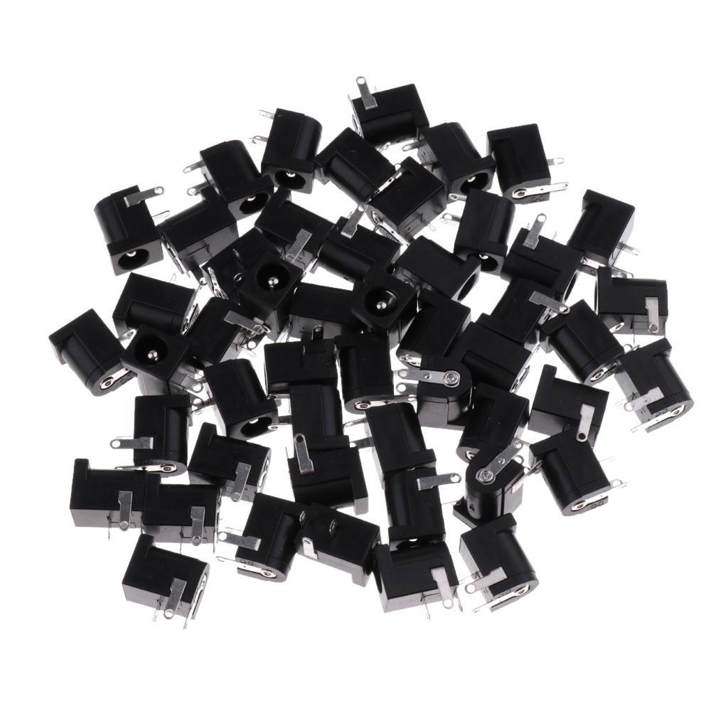 50x DC Socket  DC-005 Power Socket 5.5mm*2.5mm 3PIN PCB Mount Connector