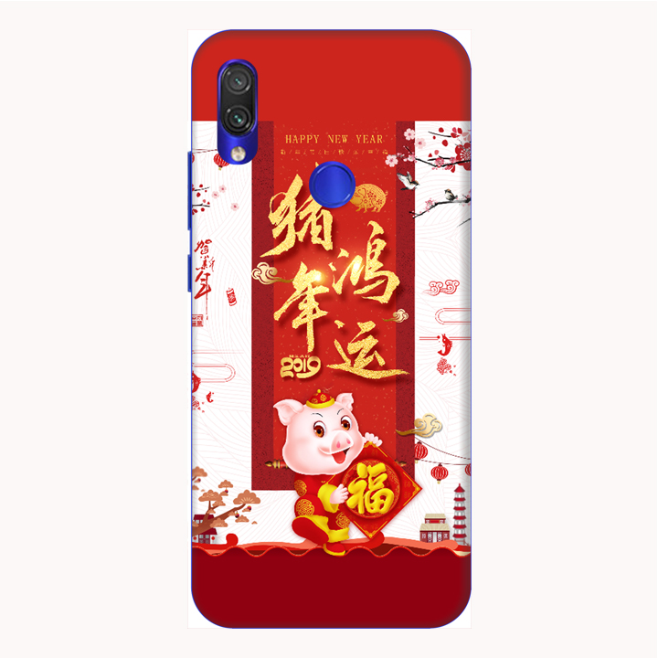 Ốp lưng điện thoại Xiaomi Redmi 7 hình Heo Xuân Chúc Tết - Hàng chính hãng