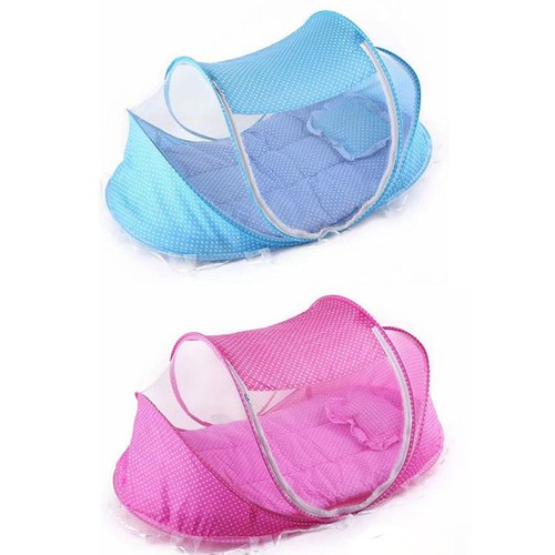 Màn chống muỗi và côn trùng kiểu mới thiết kế phát nhạc ru ngủ cho bé yêu kèm gối và nệm cao cấp - Trọn bộ mùng đệm cho bé ngủ ngon, thích hợp cho trẻ sơ sinh và trẻ nhỏ dưới 4 tuổi