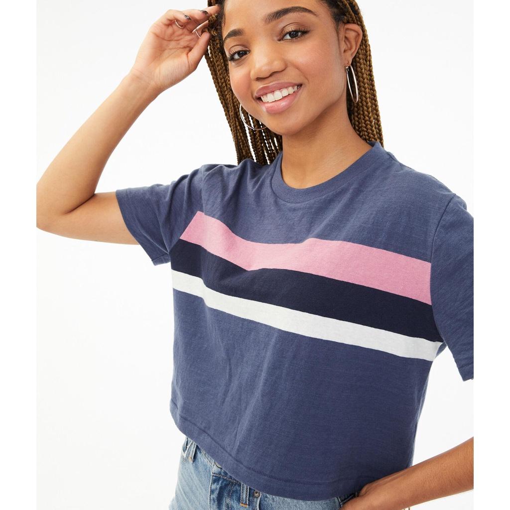 ÁO THUN SỌC CROPTOP XUẤT XỊN