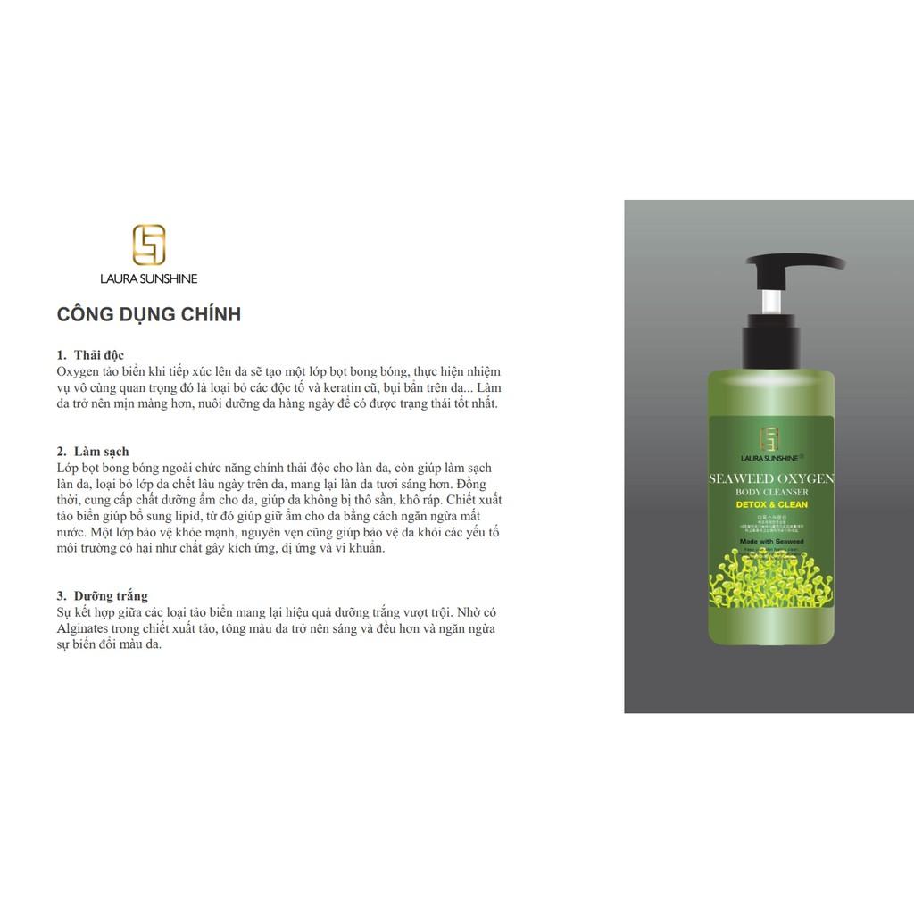 Oxygen Tảo Biển Làm Sạch, Thải Độc Da Toàn Thân Hàn Quốc Seaweed Oxygen Body Cleanser Laura Sunshine Nhật Kim Anh 200ml