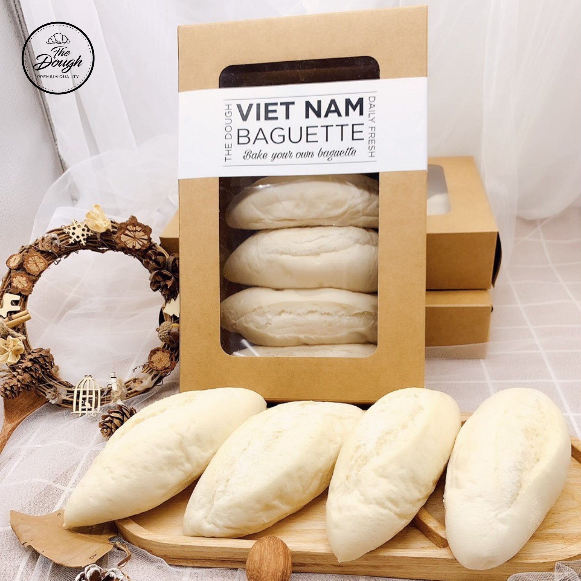 VietNam White Baguette/ Bánh mì baguette truyền thống 50gr*5