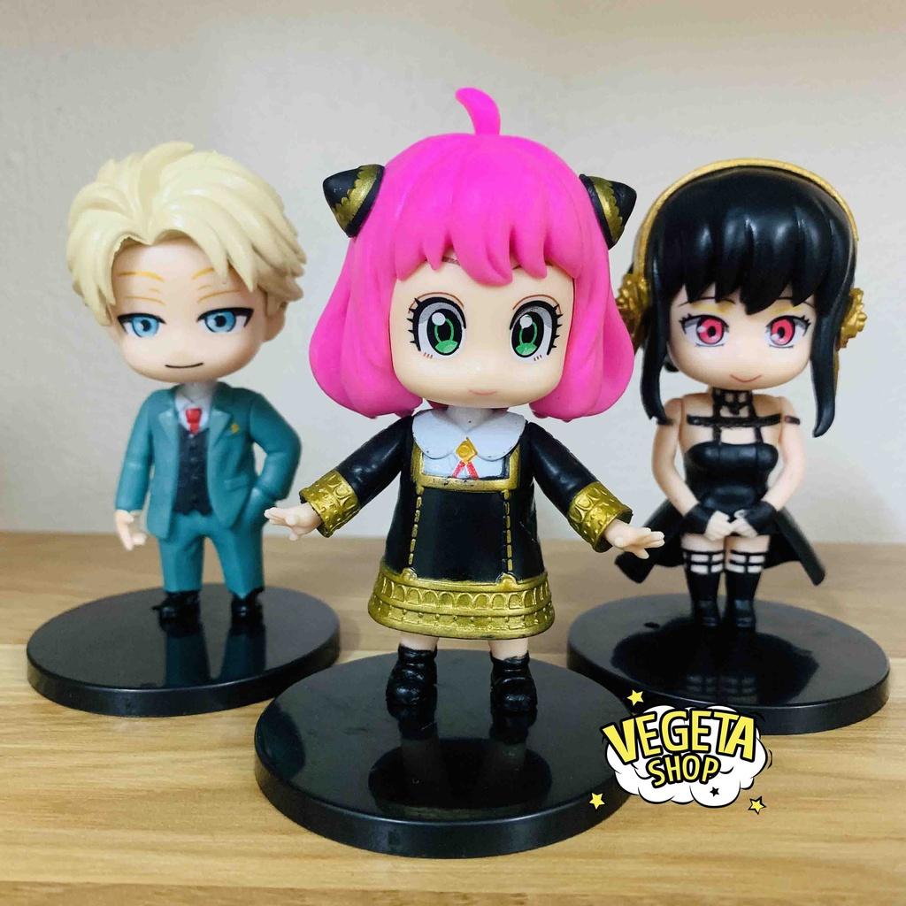 Mô hình Spy X Family Gia đình điệp viên Chibi Loid Forger Yor Forger Anya Forger Kimera Becky Blackbell - Cao 10~11cm
