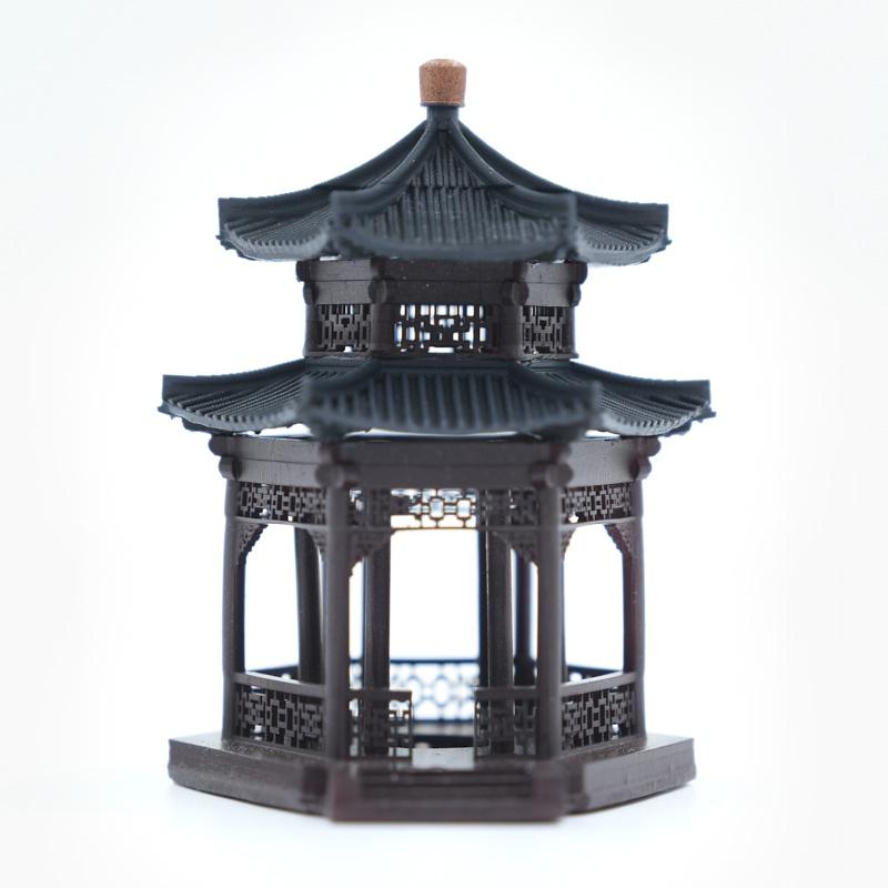 Mô hình tiểu cảnh TIỂU ĐÌNH 1 CỬA 2 MÁI CỤT - bán cạn - bể cá - hòn non bộ - terarium - tinh xảo - chất lượng cao