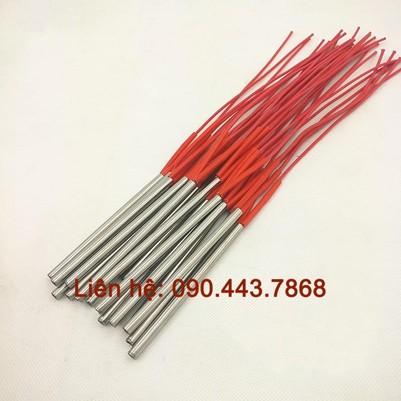 Que gia nhiệt, ti nhiệt, điện trở khô 1 đầu, điện trở đốt nóng,phi 8 220V