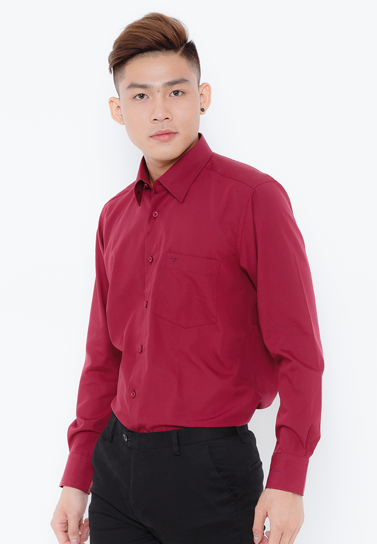 Áo Sơ Mi Dài Tay Màu TC Regular Fit 325 Vĩnh Tiến - VM5-G509