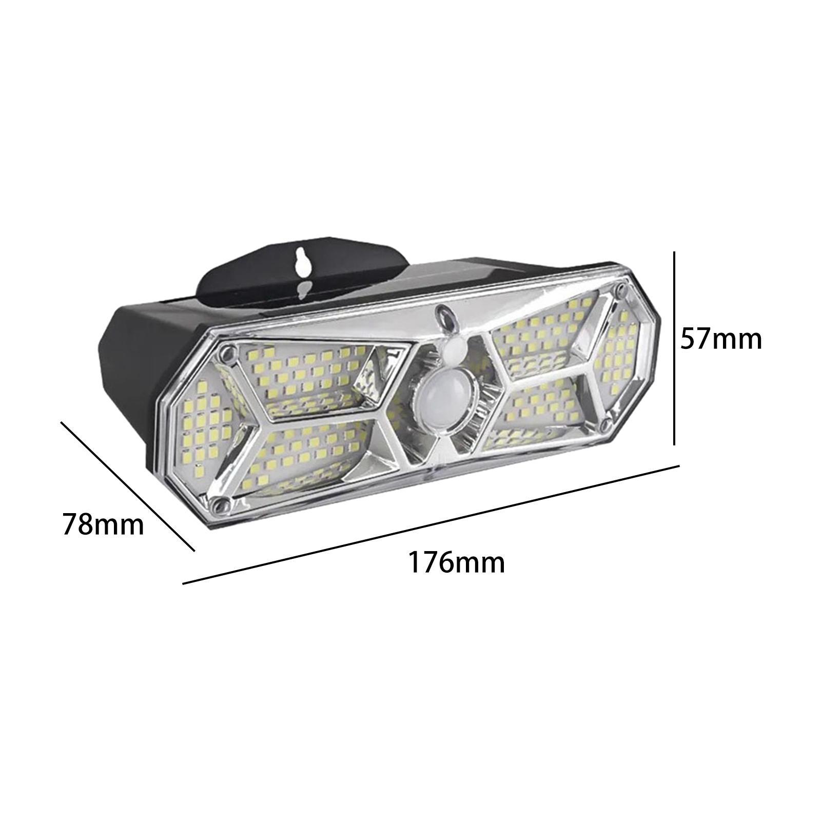 Solar Lights Wall Lamp Waterproof with Sensor for Balcony Patio Path