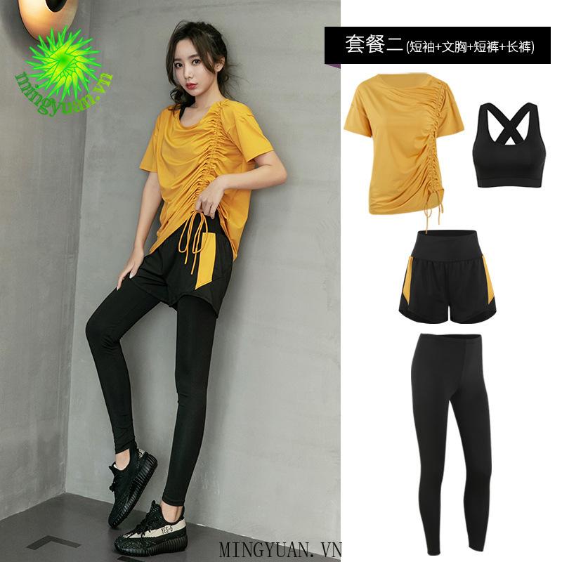 Set Đồ Tập Yoga Dây Rút Thời Trang Cho Nữ