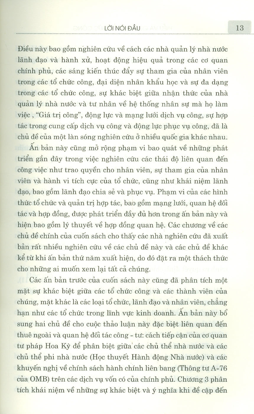 Hiểu Và Quản Lý Tổ Chức Công