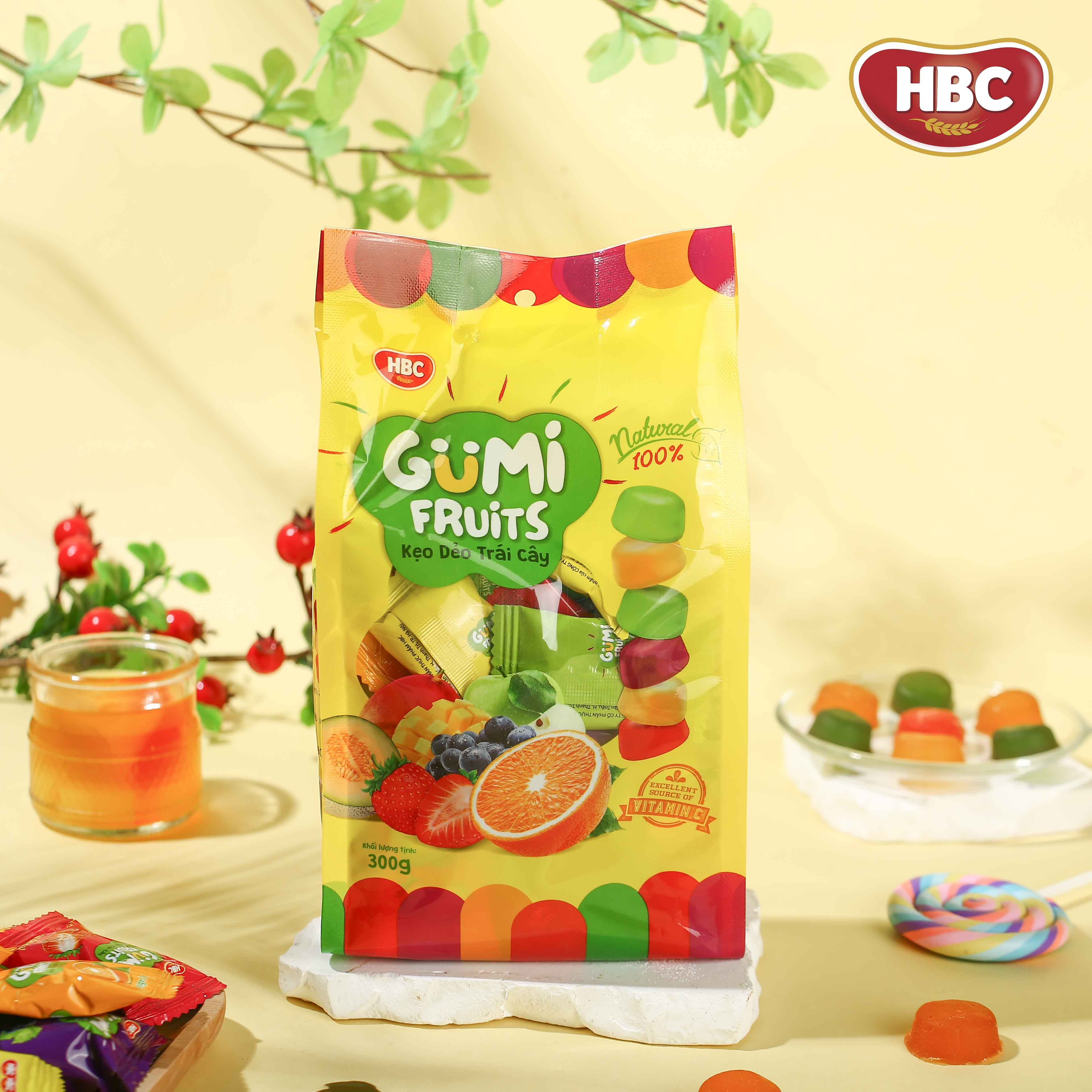 Kẹo Dẻo Thập Cẩm Gumi - HBC Foods - 150Gr/Túi - Hàng chính hãng