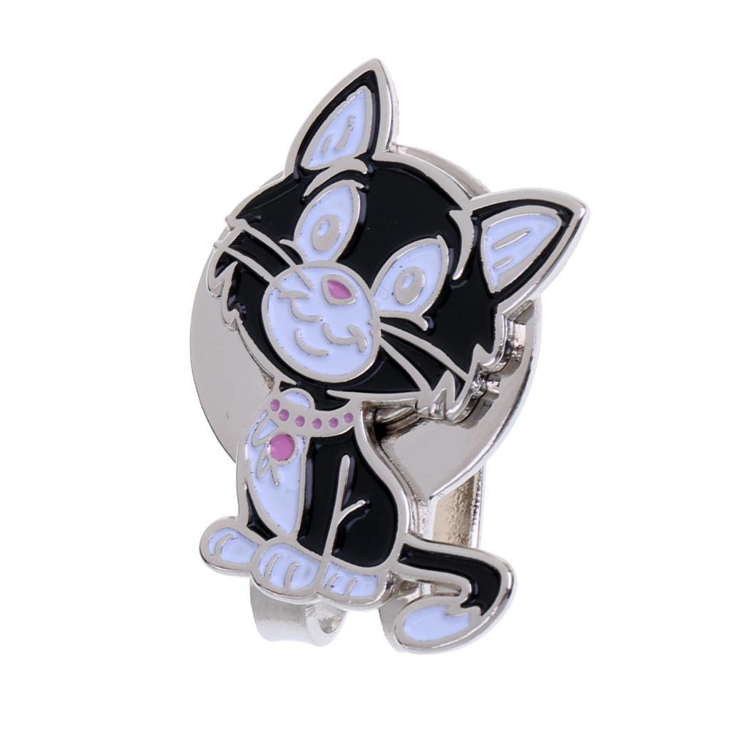 3-8pack Alloy Cat Golf Hat / Cap Clip with Magnetic Ball Marker Golf Accessories