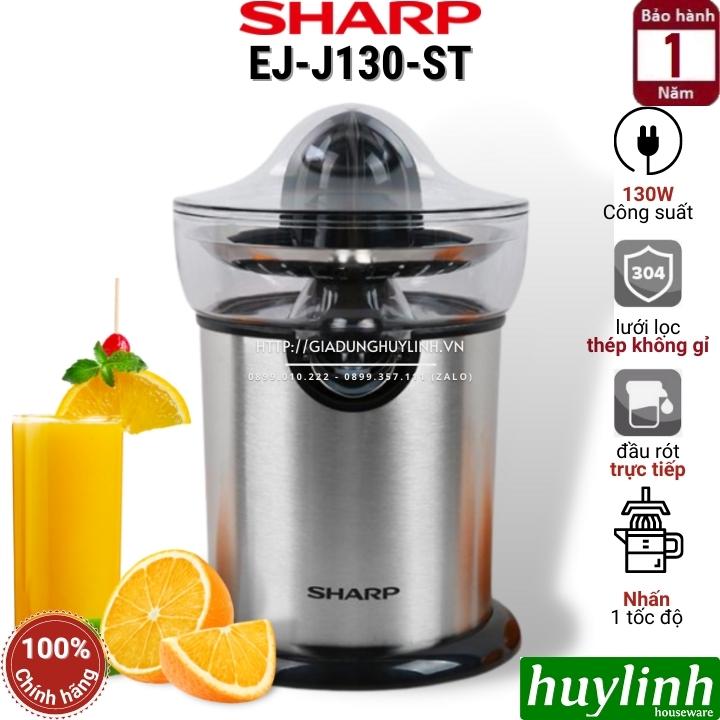 Máy vắt cam Sharp J130 - 130W - lưới ép inox - Hàng chính hãng