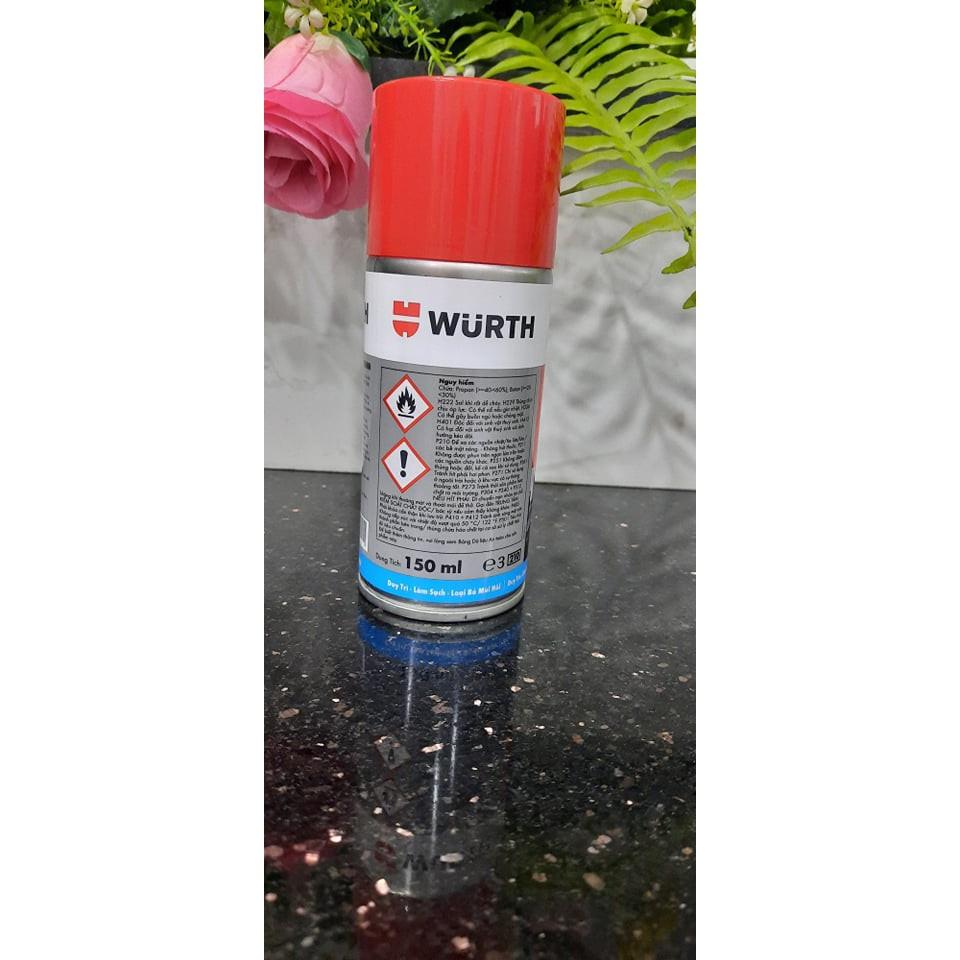 Dung dịch diệt khuẩn và khử mùi dung tích 150ml chính hãng wurth