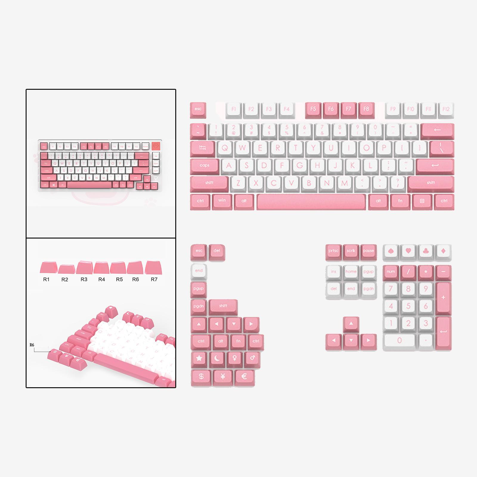 JSA PBT Keycaps Ergonomic Keycap for Mechanical Gaming Keyboards