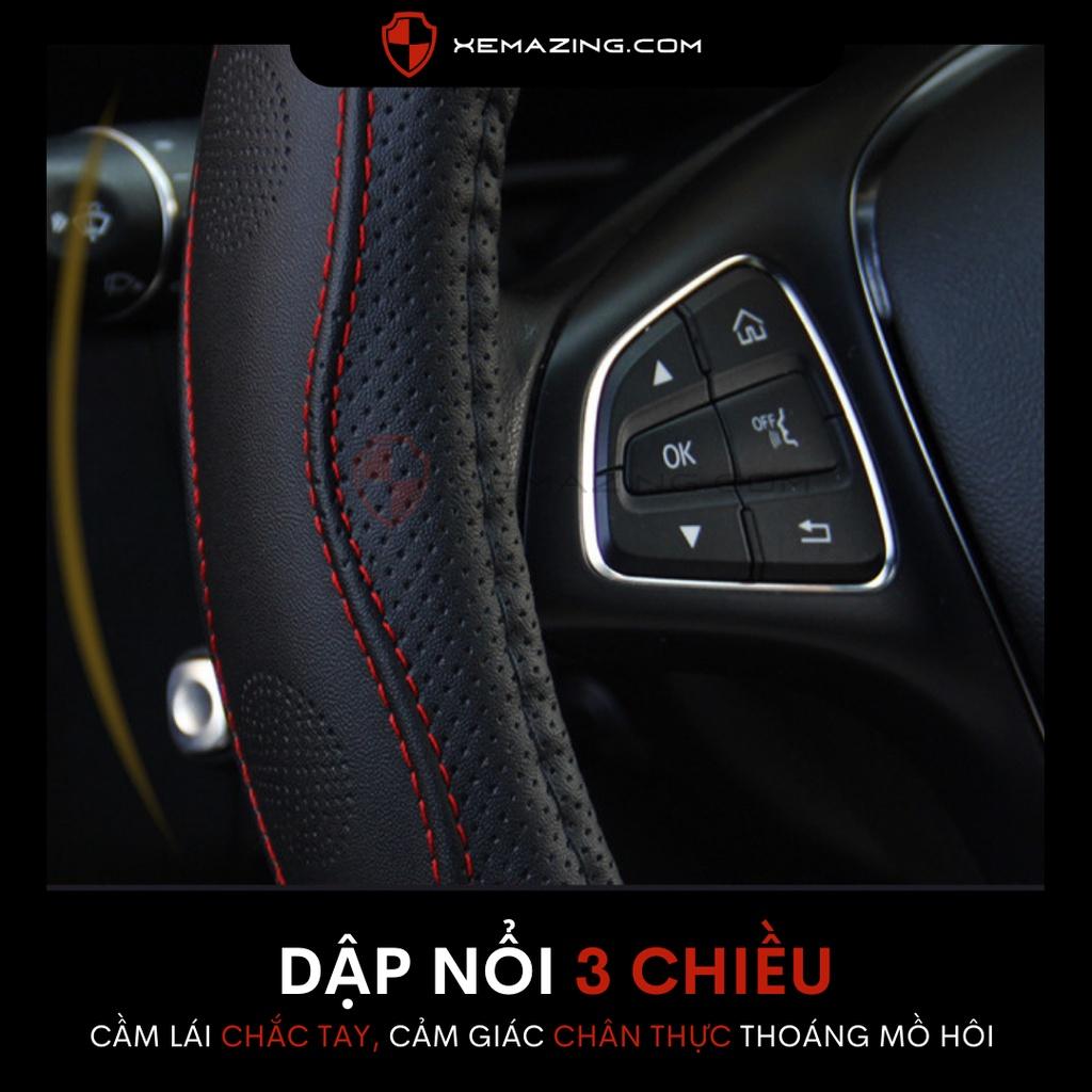 Bọc Vô Lăng ô tô MAZDA CX5 - Mã 3D Max - Lõi Cao Su Non & 3D Chống Trượt Tay
