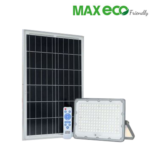 Đèn pha năng lượng mặt trời MAX ECO Friendly công suất 50W, 100W TLC Lighting - Tiêu chuẩn IP66 chống nước, kháng bụi - Dung lượng PIN lên đến 25.000mAh - Chiếu sáng 12h liên tục