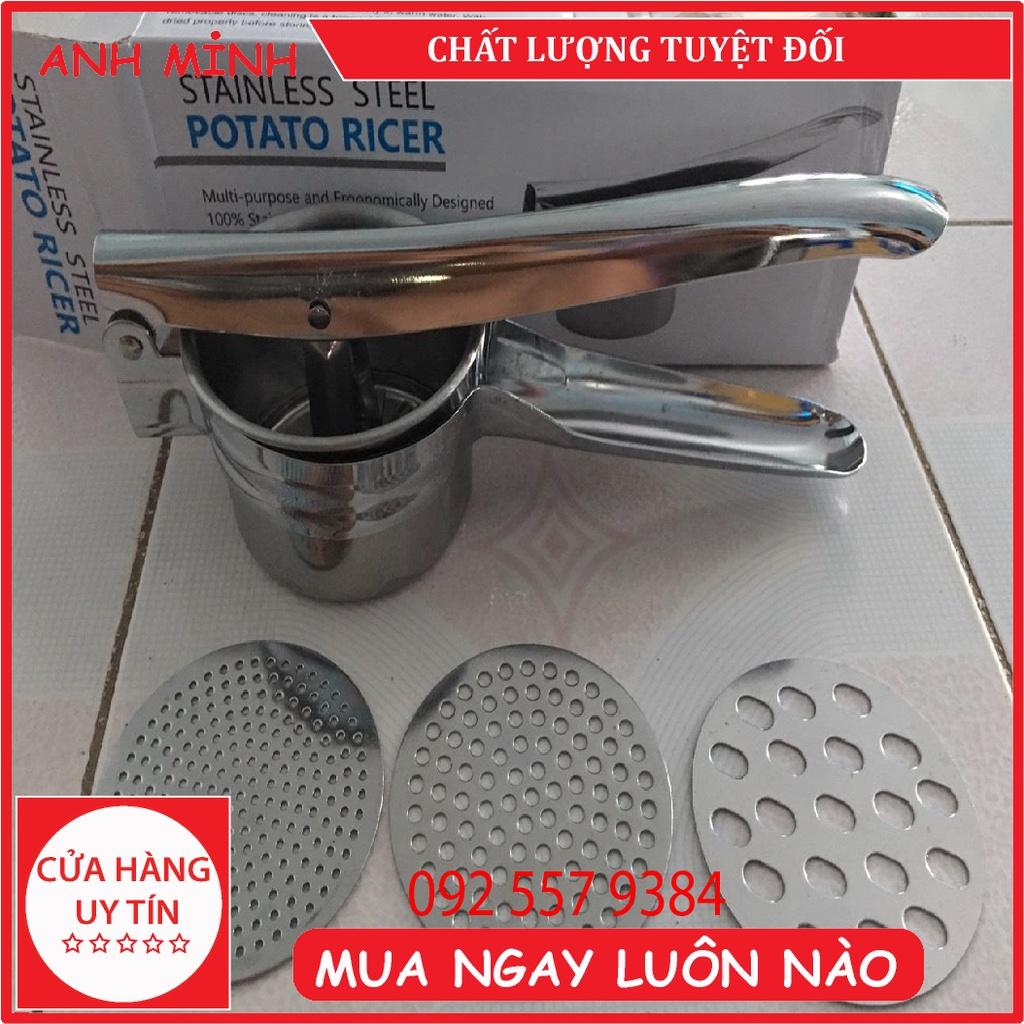 Dụng cụ làm bánh lọt - làm sợi bún đa năng 3 vỉ khuôn (Inox)