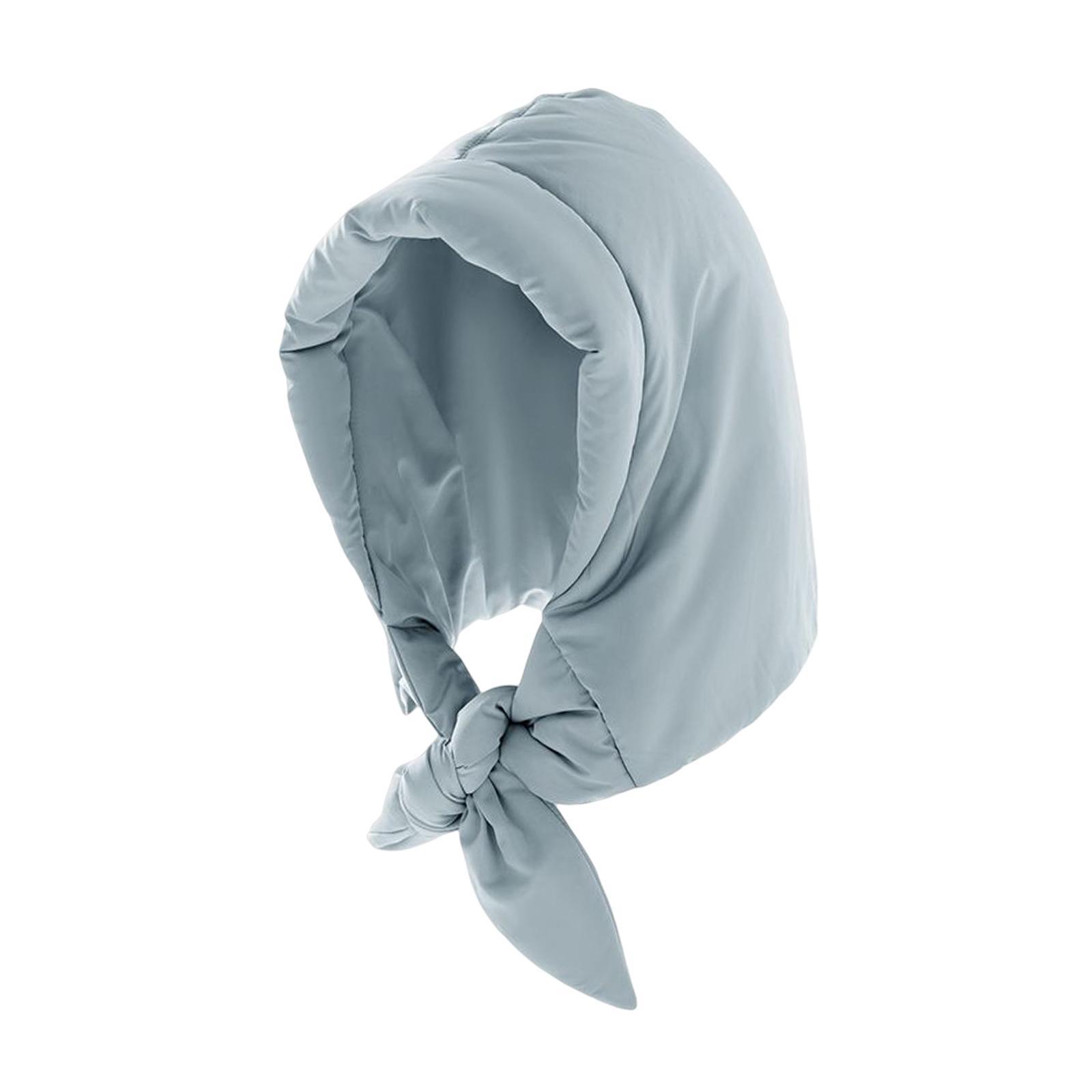 Women Headscarf Triangle Shawl Windproof Light and Warm Down Hat