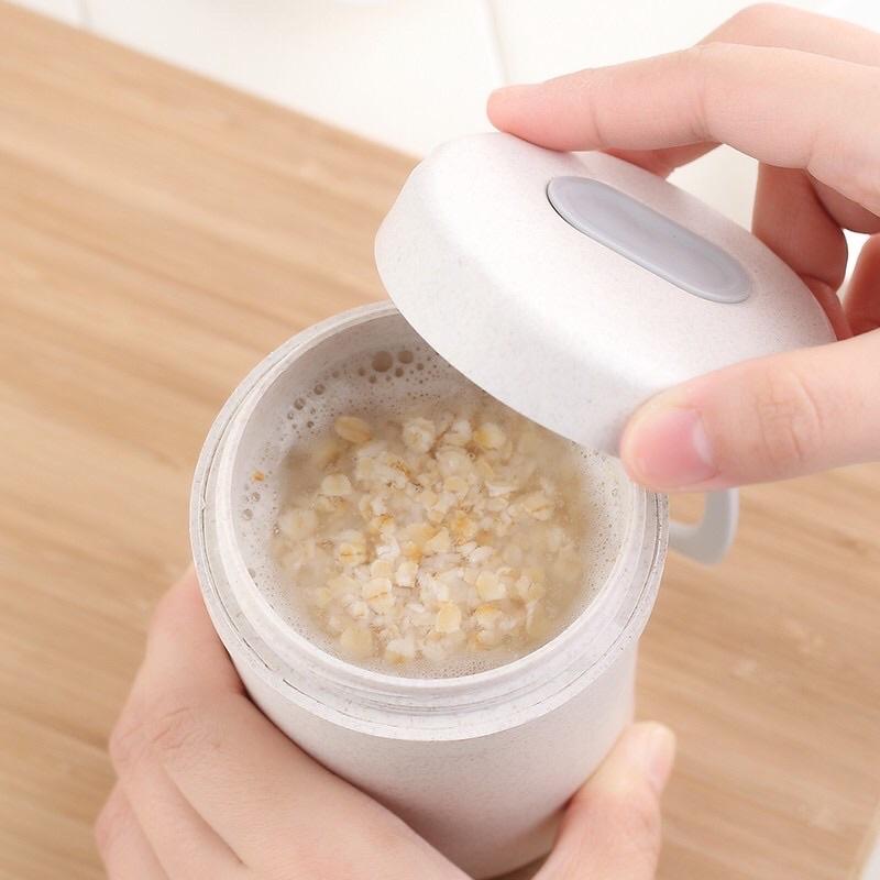 Cốc Giữ Nhiệt Lúa Mạch ANHOME, Cốc Đựng Cháo - Súp Kèm Muỗng Tiện Lợi