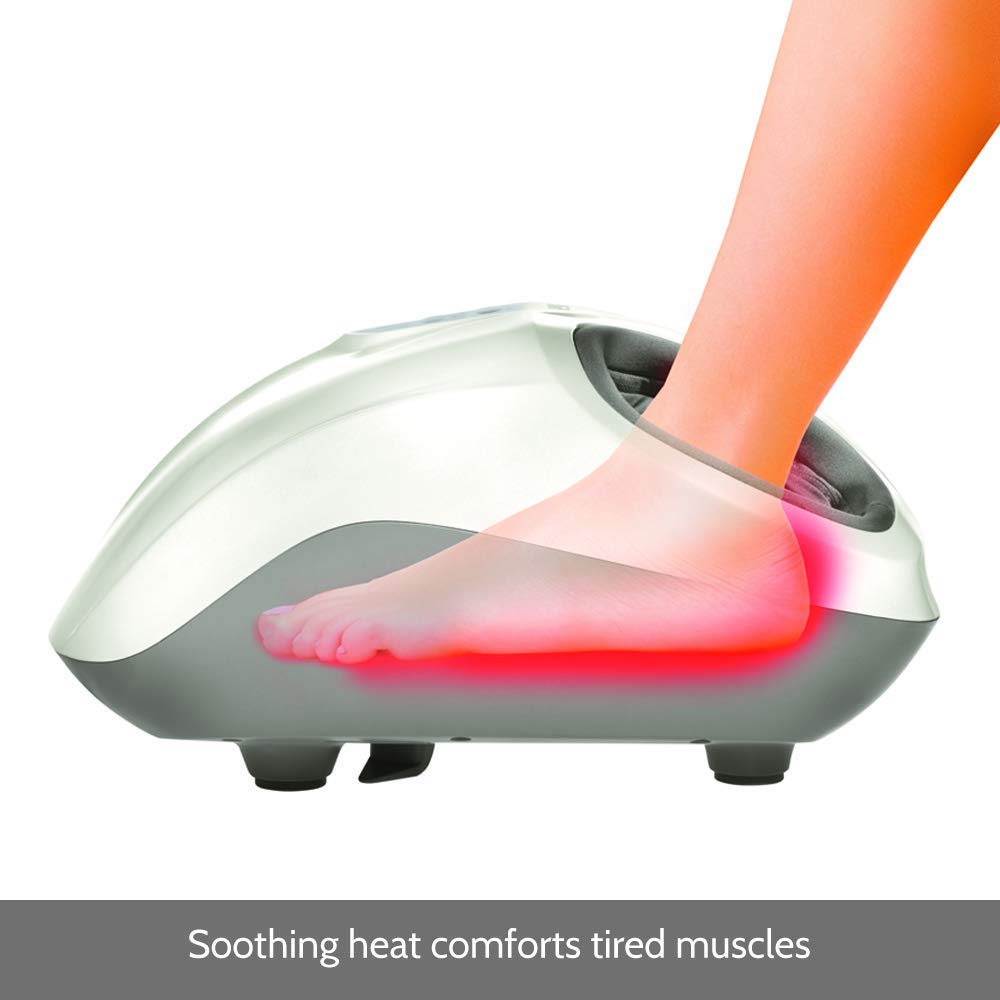 Máy massage chân khí nén Shiatsu 3D cao cấp , kèm nhiệt (HoMedics Shiatsu Air 2.0 With Heat) FMS-351HJ - Hàng chính hãng