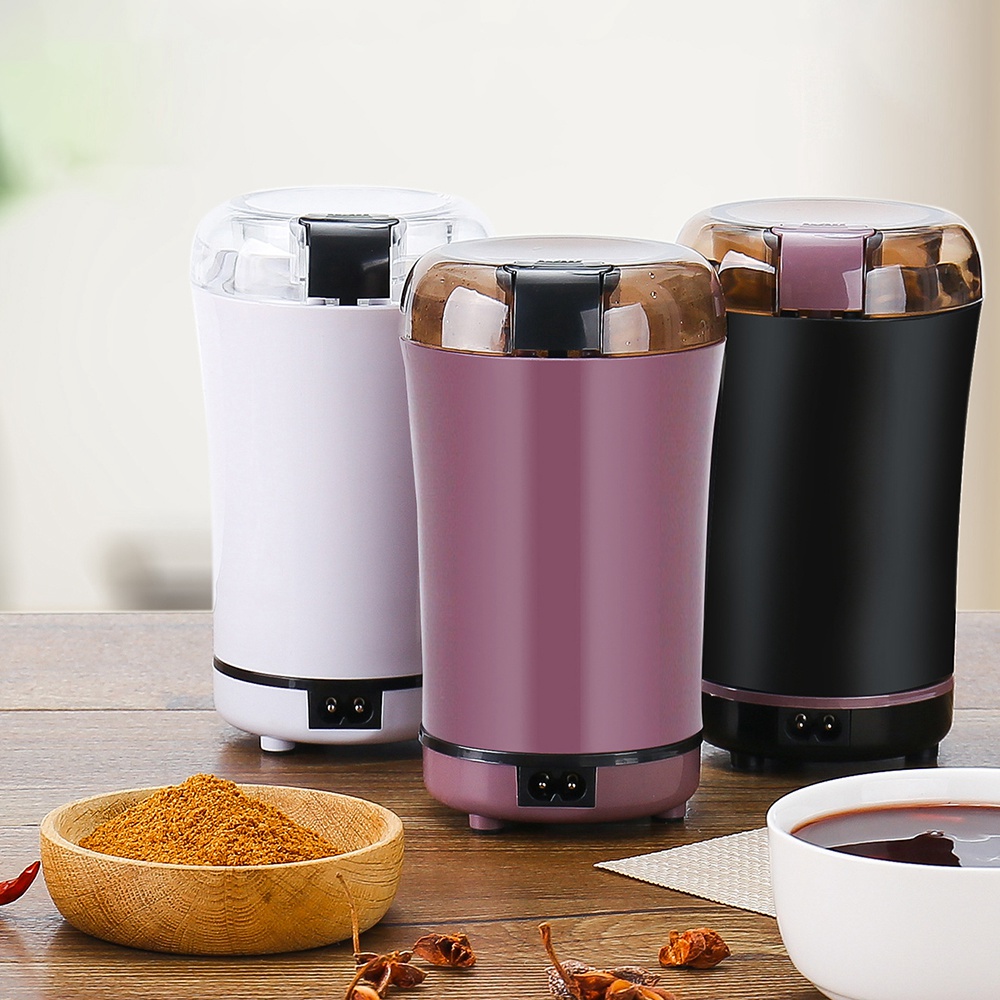 Máy xay thực phẩm tích điện chuyên dụng xay đồ khô, tiêu, ớt, các loại hạt nhuyễn thành bột, tốc độ xay cực nhanh - Dụng cụ xay khô lưỡi dao bằng thép siêu sắc bén