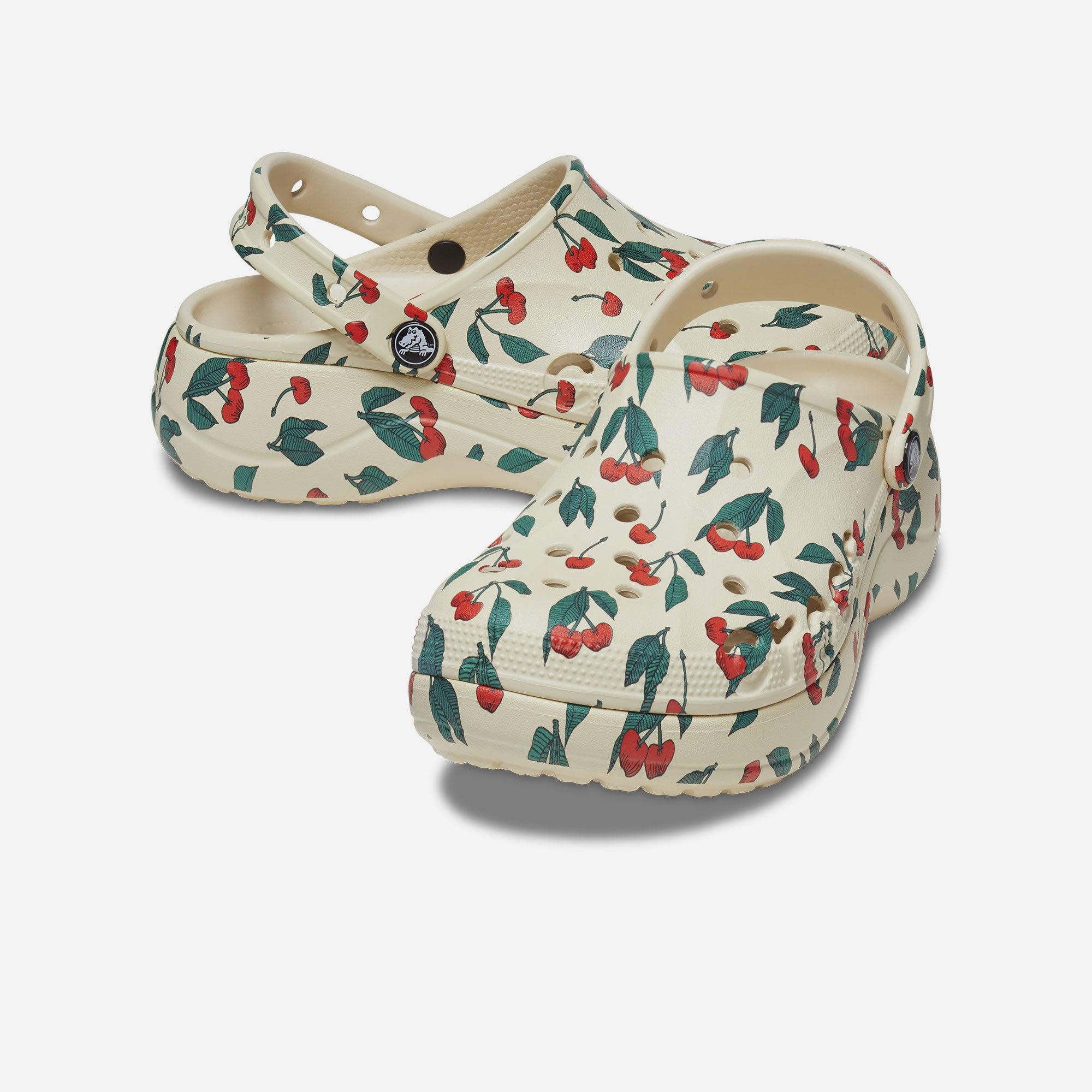 Giày nhựa nữ Crocs Baya Platform Printed - 208712-6J1