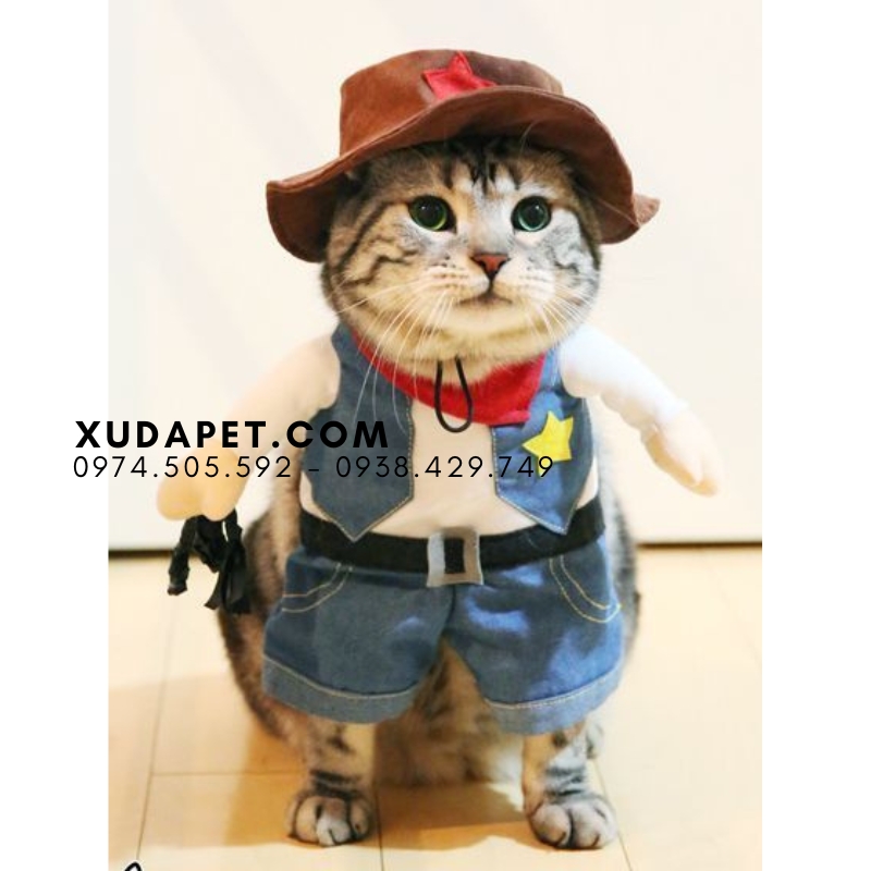 Áo Cosplay Cao Bồi Cho Chó Mèo - SP006019cowboy