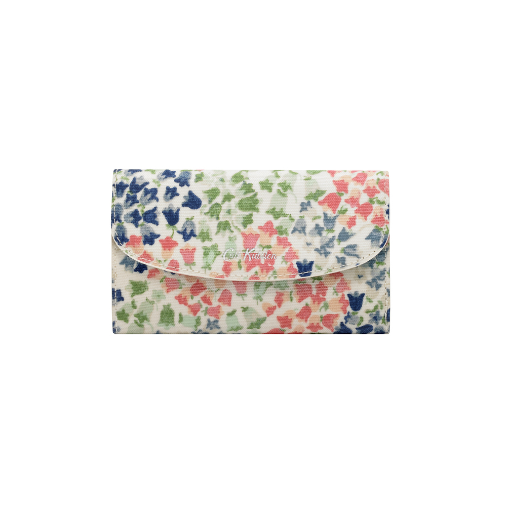 Ví gập Cath Kidston họa tiết Tiny Painted Bluebell (Foldover Wallet Tiny Painted Bluebell)