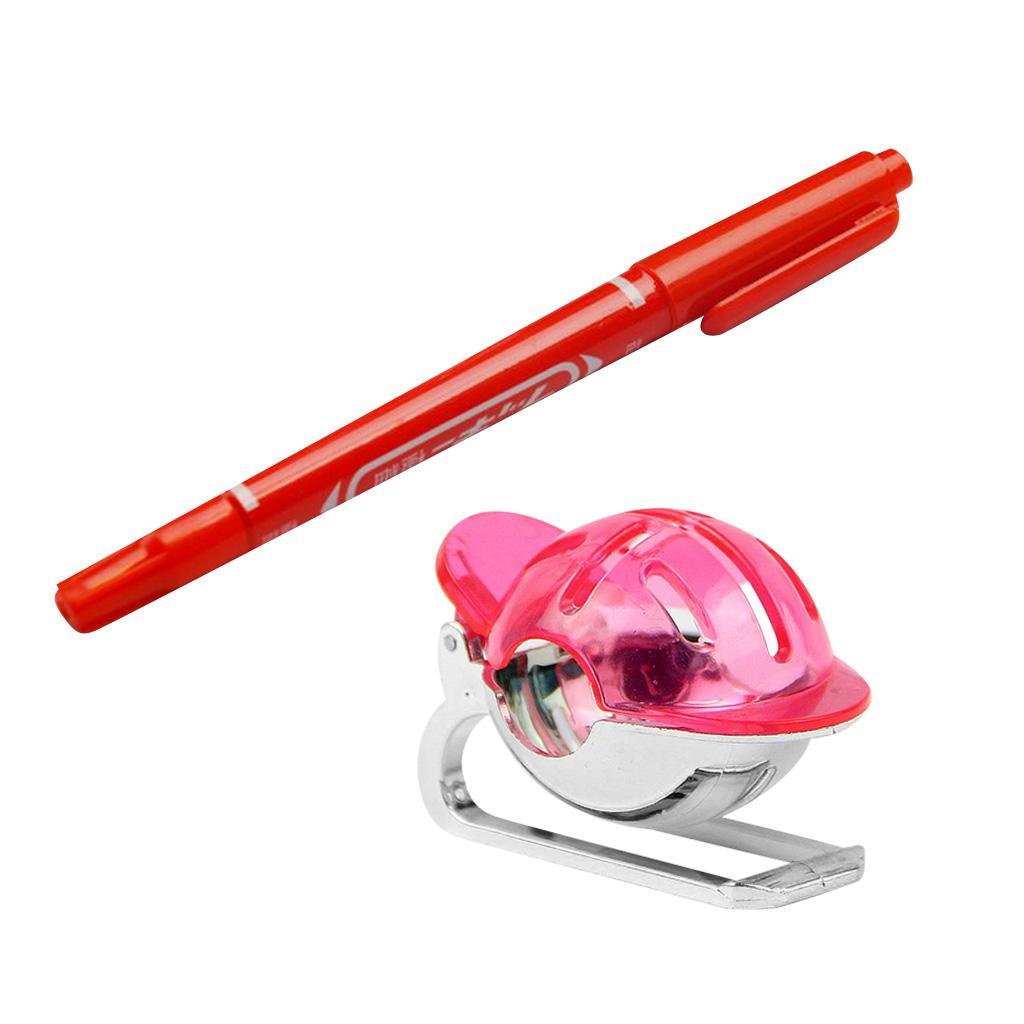 Pack of 2 pcs Golf Ball Liner Marker Line Drawing Alignment Tool Accessories Blue + Red