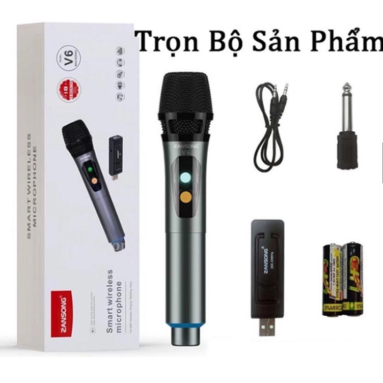 Micro Không Dây Max 21, Pin Sạc Đa Năng, Âm Thanh Chuẩn, Hát Hay