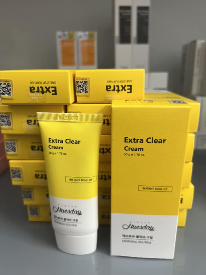 Kem làm trắng da chuyên sâu Extra Clear Cream Huesday 50g