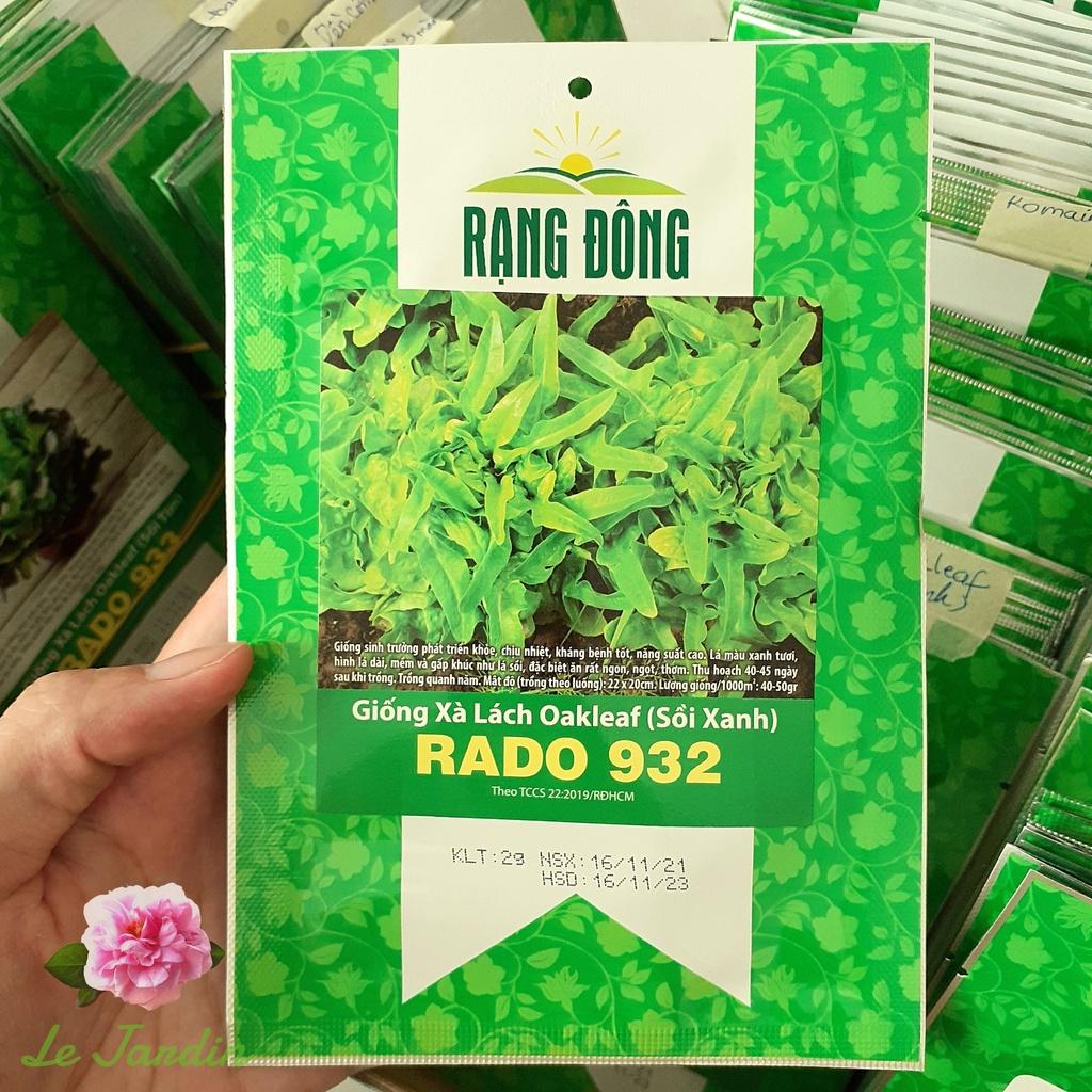 Hạt giống xà lách lá sồi oakleaf RD932 - Chịu nhiệt tốt