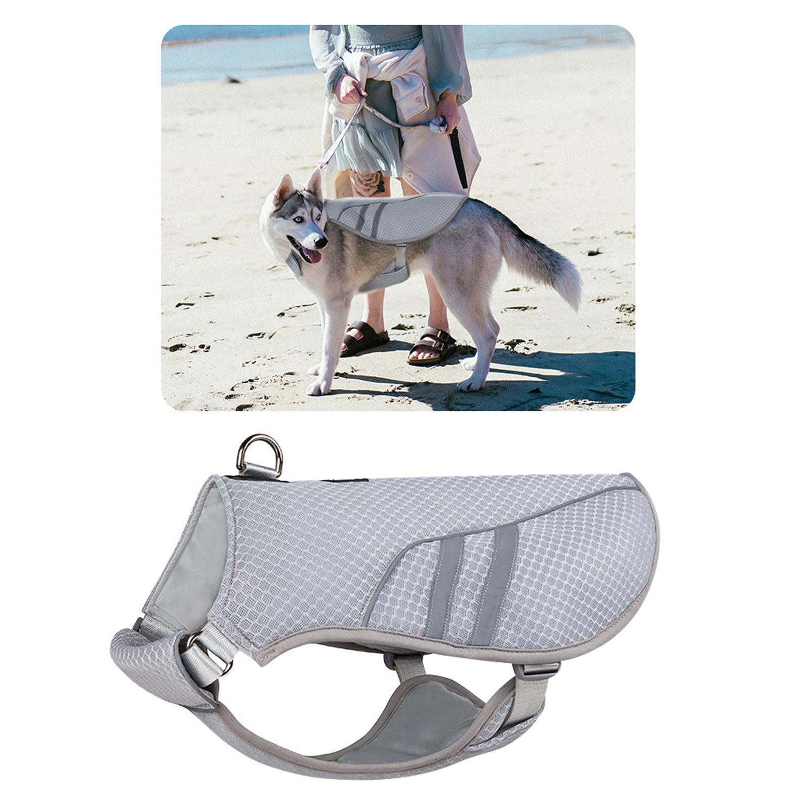 Dog Cooling Vest Harness Reflective Adjustable for Hunting Training upplies S