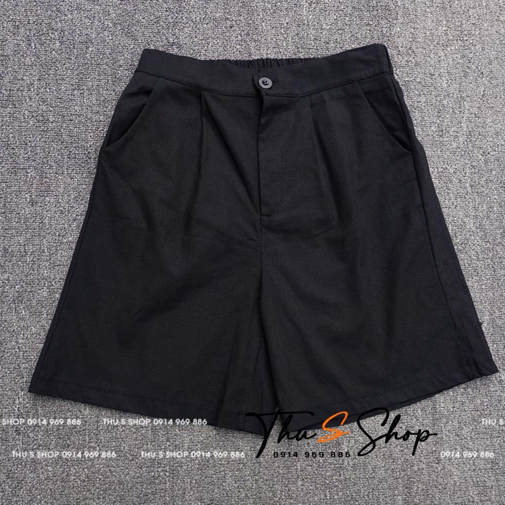 Quần Short nữ Ống Rộng cạp thun sau thời trang năng động