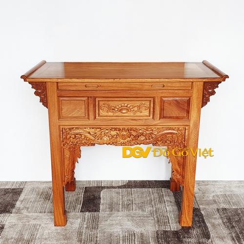 Bàn Cúng 1 Tầng Gõ Đỏ Cao Cấp , Bàn thờ 1 tầng, Bàn thờ gia tiên