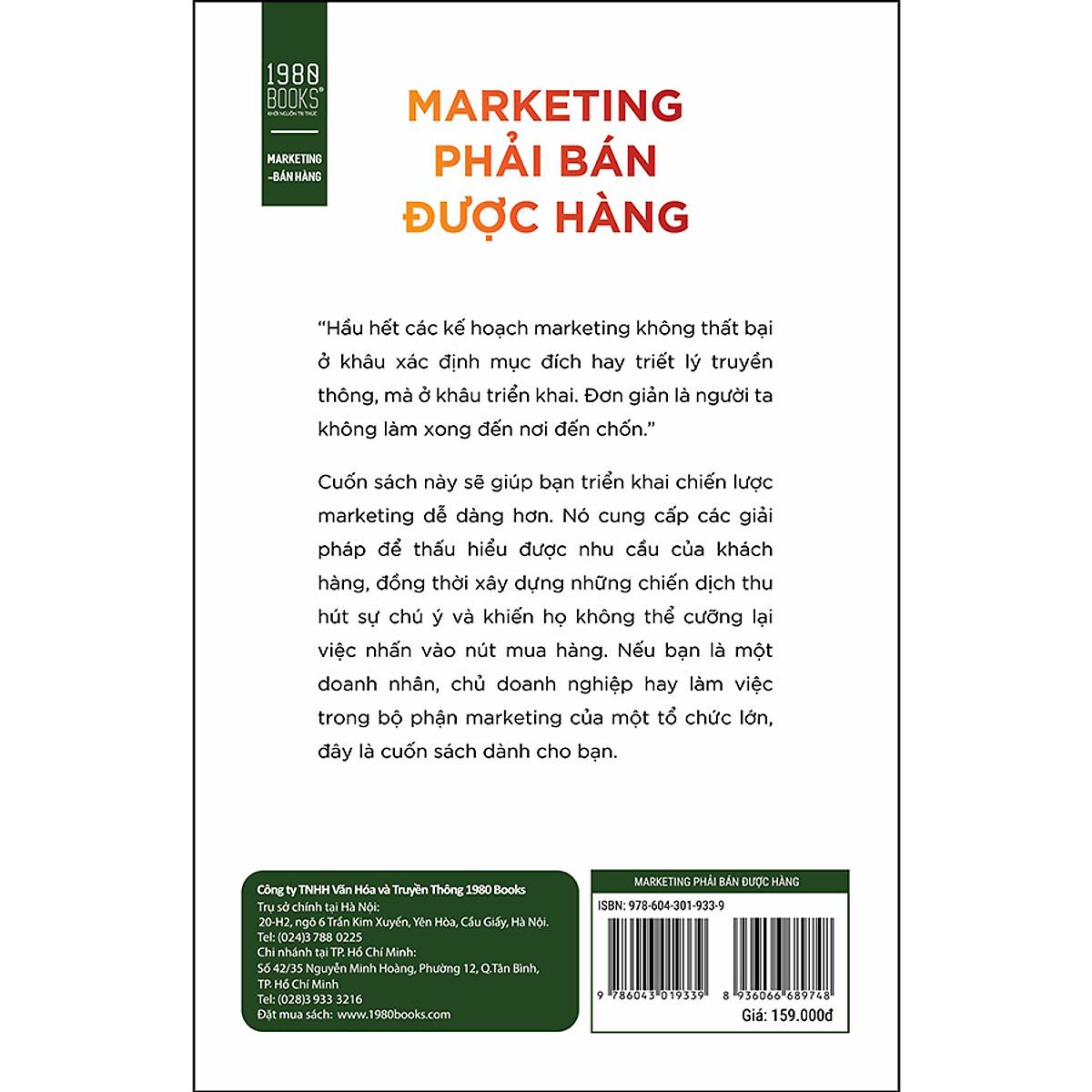 Marketing Phải Bán Được Hàng - Bản Quyền