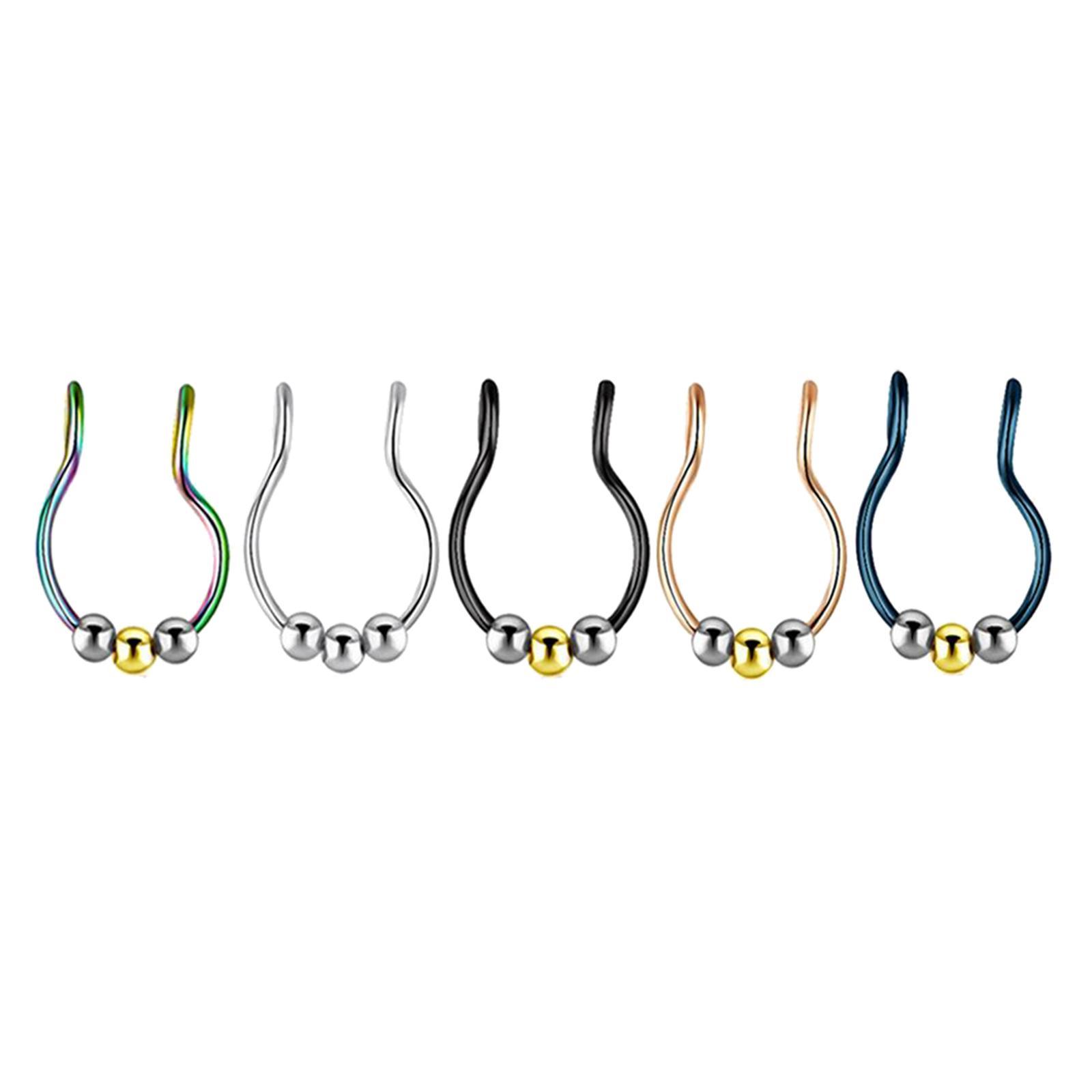 Nose   Rings Clips Body Jewelry for Women Men