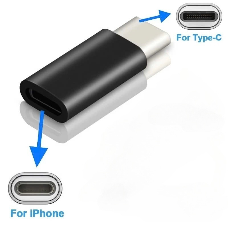 Đầu chuyển đổi Cho Micro Thu Âm Không Dây từ Lightningg (i.phone) sang Type C Từ ios Sang Type c - Giao Màu Ngẫu Nhiên - Hàng Nhập Khẩu