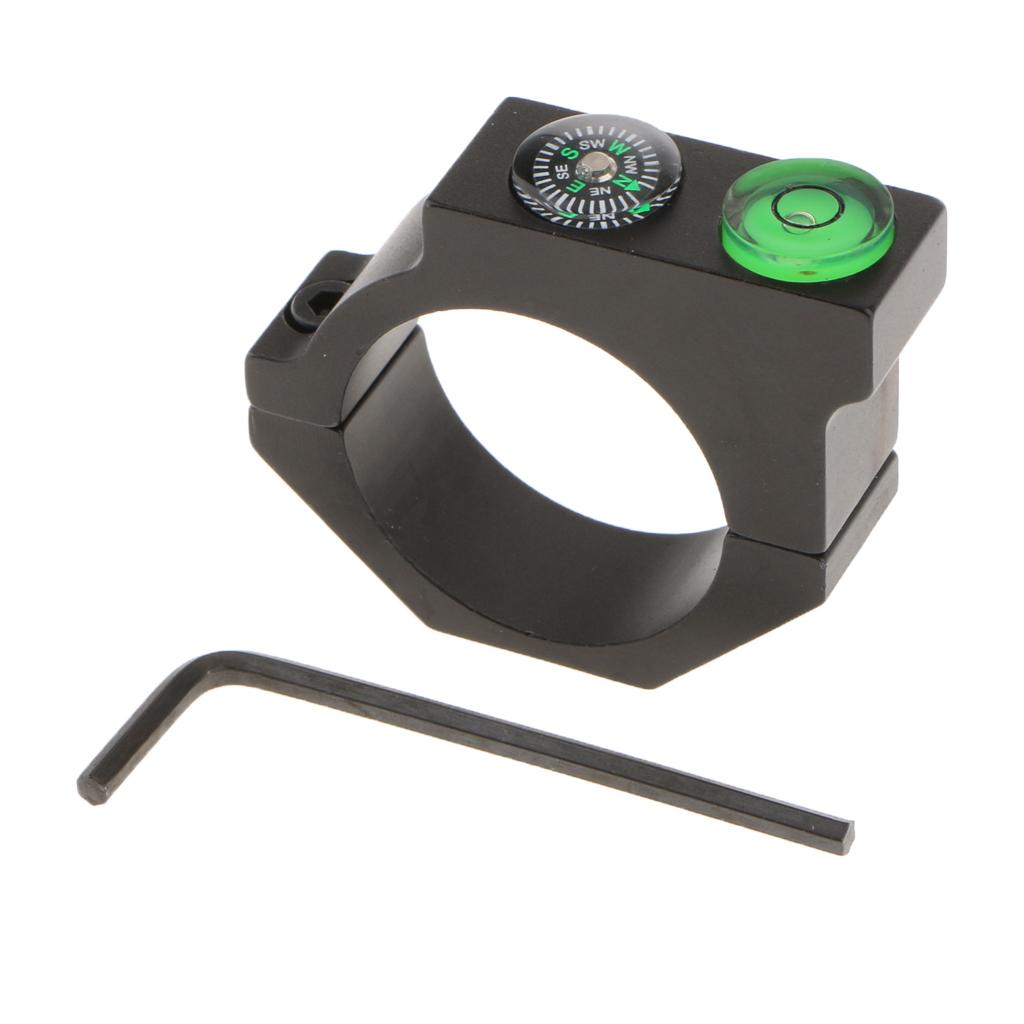 Aluminum Telescope Bubble Spirit Level Compass for 1.18" Ring Mount Holder