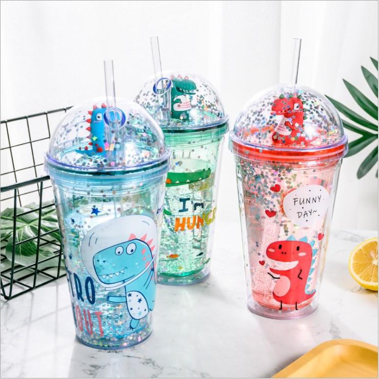 BÌNH ĐỰNG NƯỚC KHỦNG LONG 3D CUTE 500ML