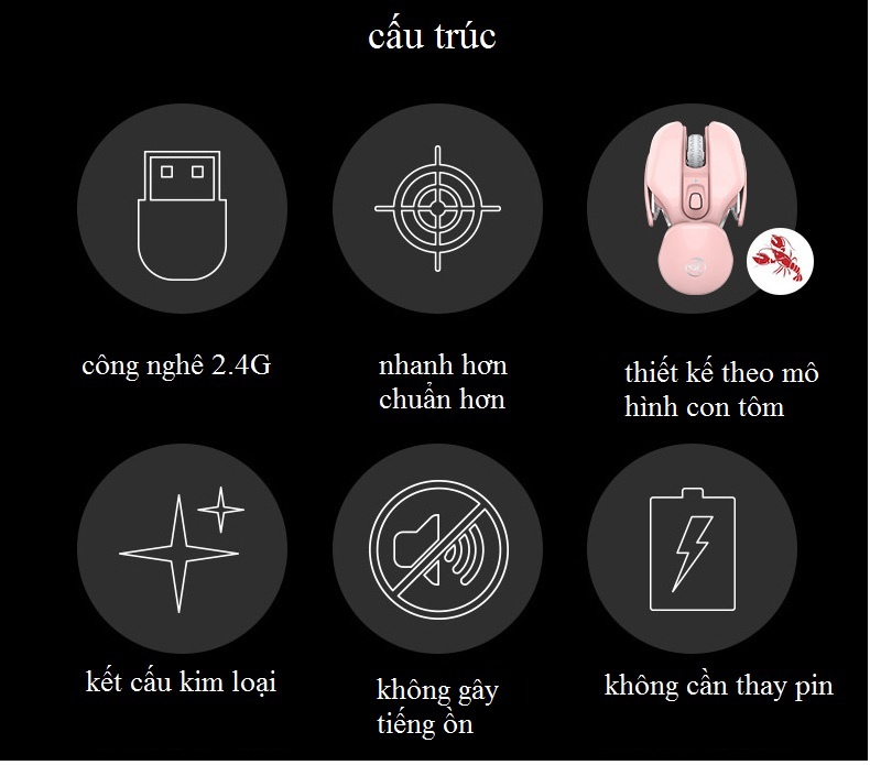 Chuột quang không dây cao cấp - Đẳng cấp game thủ